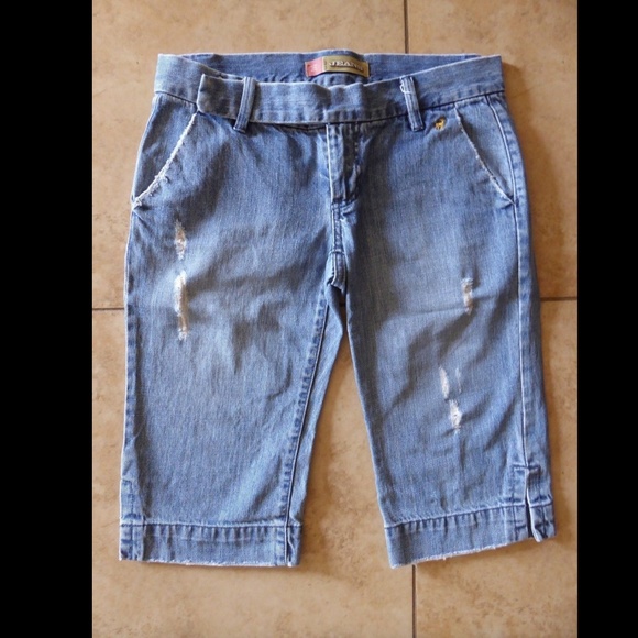 old navy knee length shorts